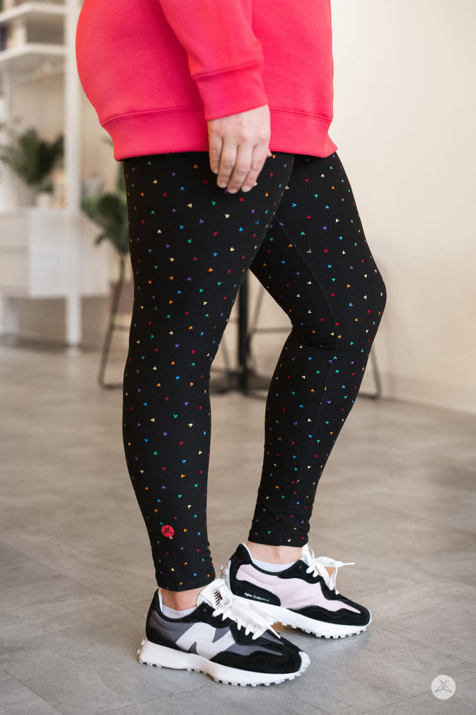 Cream And Black Polka Dot Print Women's Leggings – Love Mine Gifts