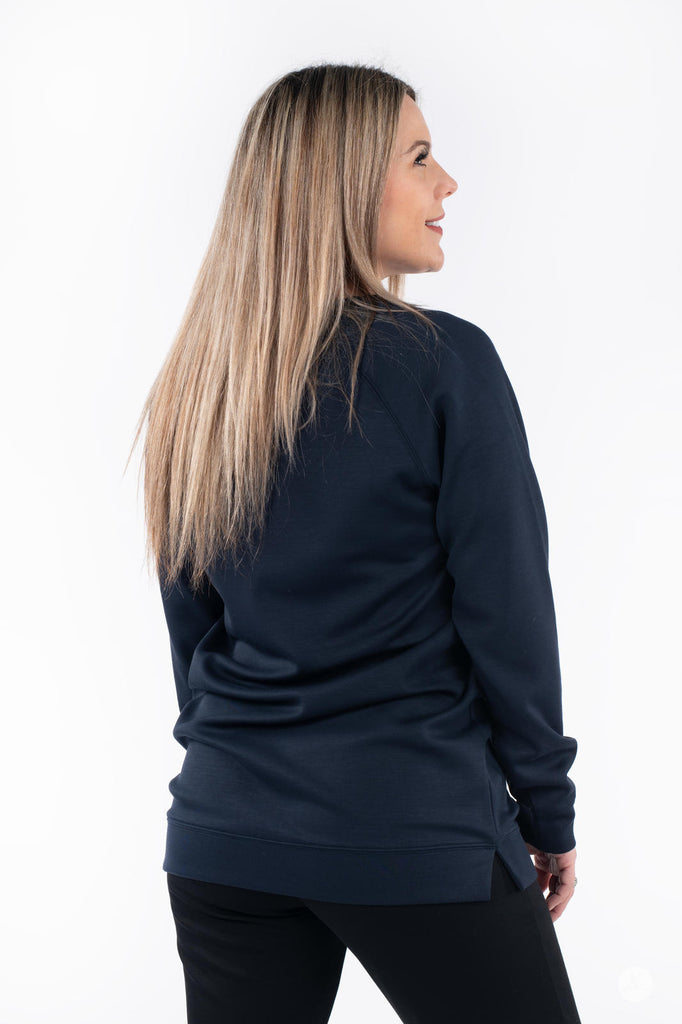 Ultimate Comfort- ReFlex Women's Crewneck Sweatshirt, Luxurious 7.6 oz.  Fleece with Sustainable Blend, Elevate your comfort game with the ReFlex  Women's Crewneck Sweatshirt