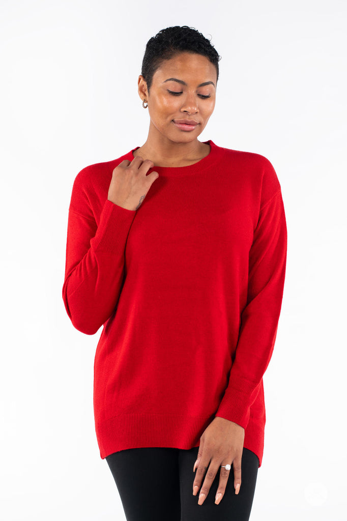 Soft Knit V-Neck Sweater– SweetLegs