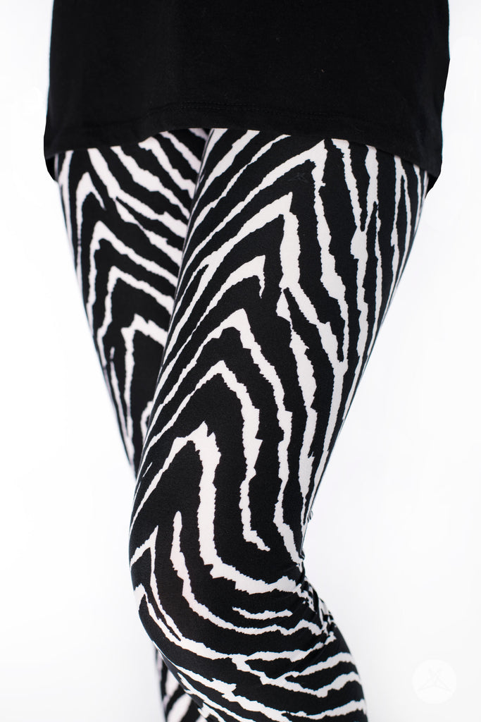 Black Zebra Leggings -  Canada