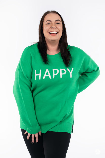 Happy Crew Neck Sweater