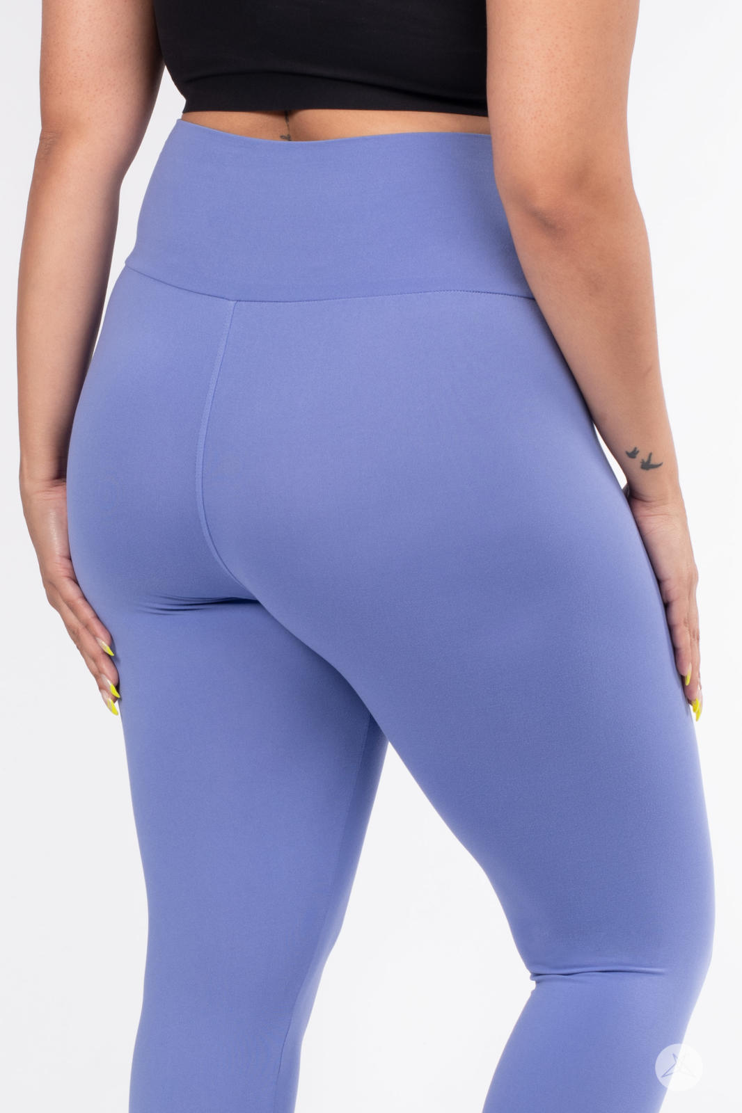 Periwinkle Blue High-Waisted Crops