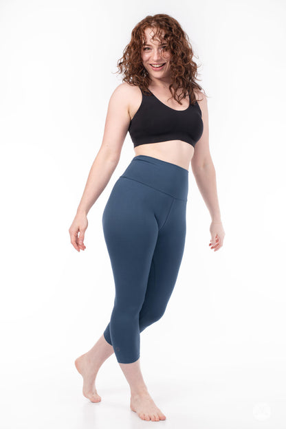 Seaport Blue High-Waisted Crops