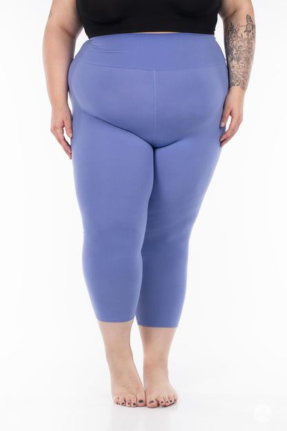 Periwinkle Blue High-Waisted Crops