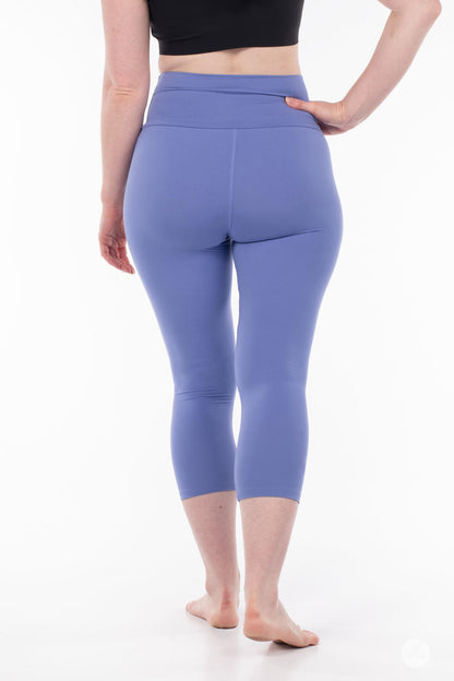 Periwinkle Blue High-Waisted Crops