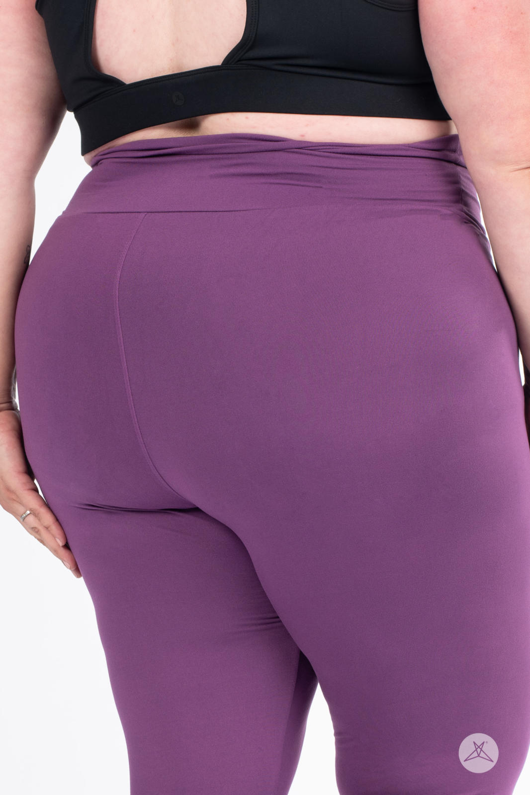 Plum High-Waisted Leggings