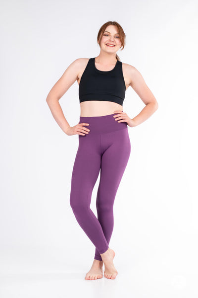 Plum High-Waisted Leggings - On The Move Pullover & 20% Off SweetLegs