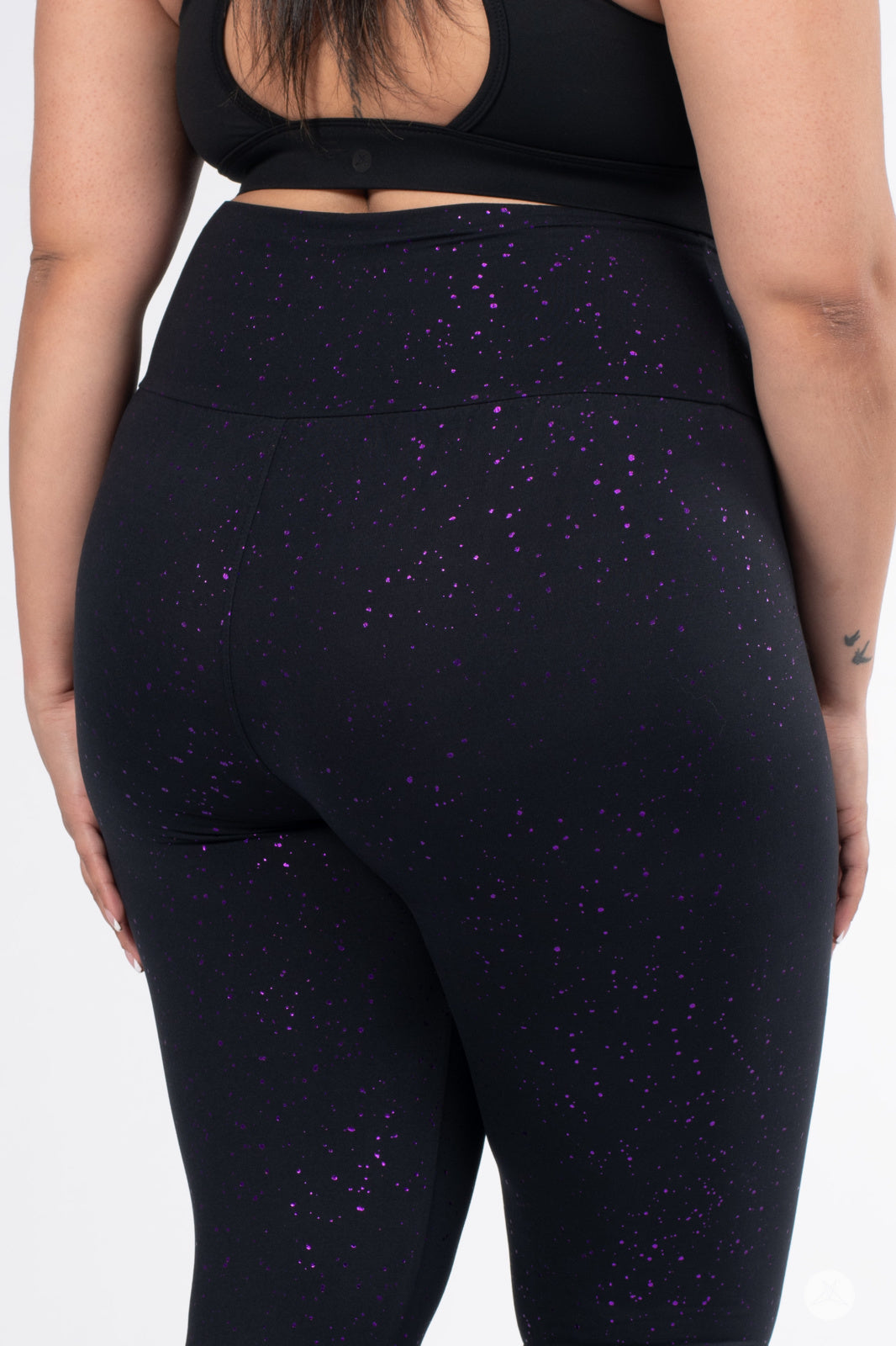 Amethyst Sparkle High-Waisted Leggings