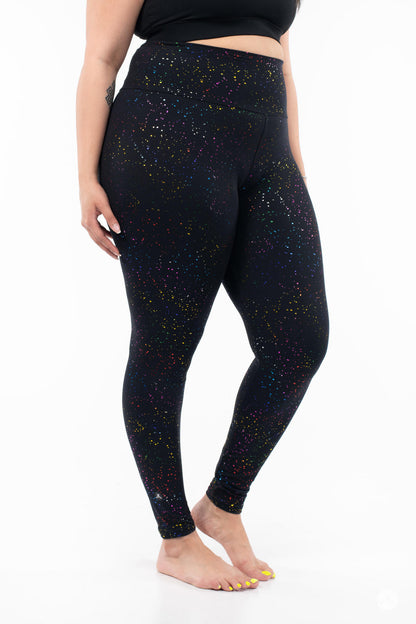 Rainbow Sparkle High-Waisted Leggings