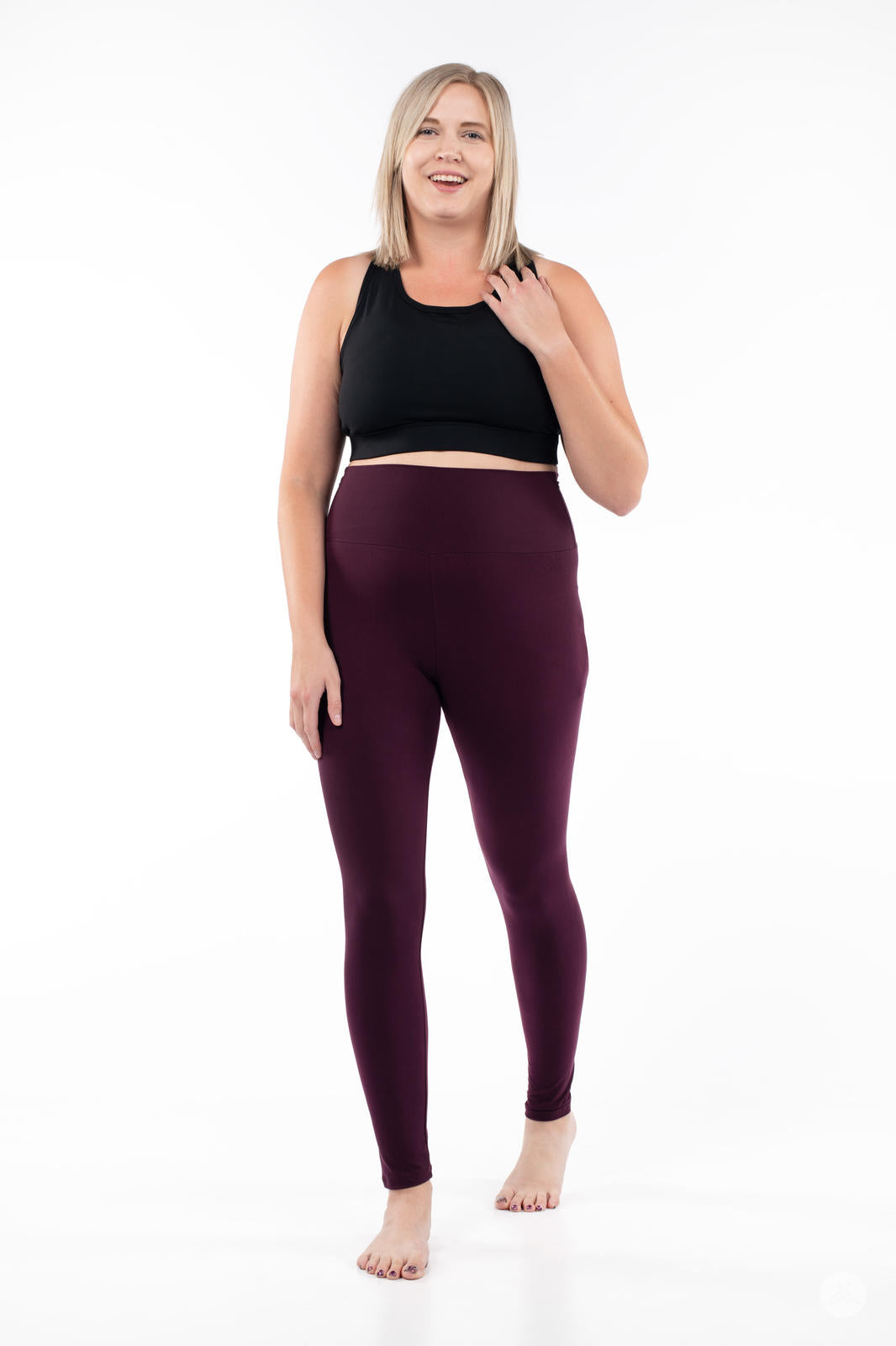 Blackberry High-Waisted Leggings