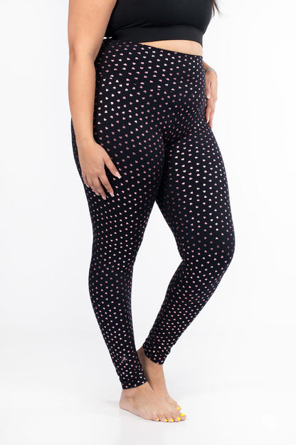 Sweetheart Sparkle High-Waisted Leggings