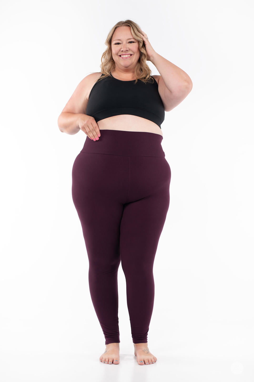 Blackberry High-Waisted Leggings