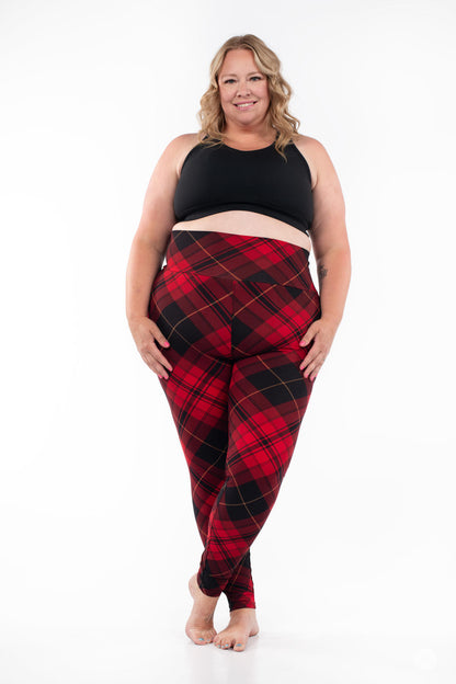 Tartan Tidings High-Waisted Leggings