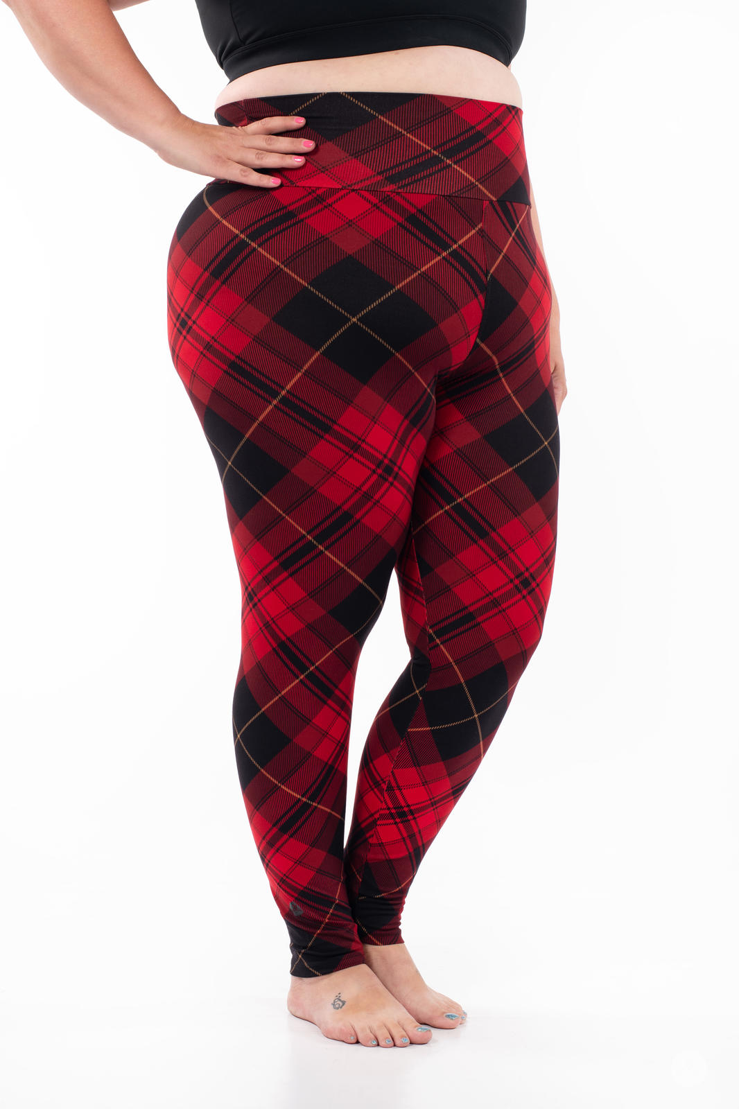 Tartan Tidings High-Waisted Leggings