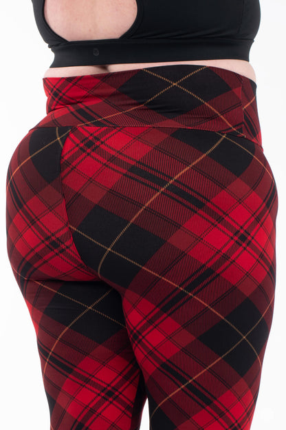 Tartan Tidings High-Waisted Leggings