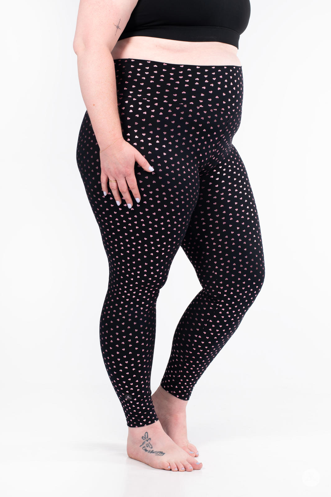 Sweetheart Sparkle High-Waisted Leggings