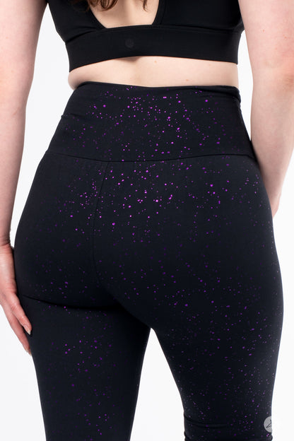 Amethyst Sparkle High-Waisted Leggings