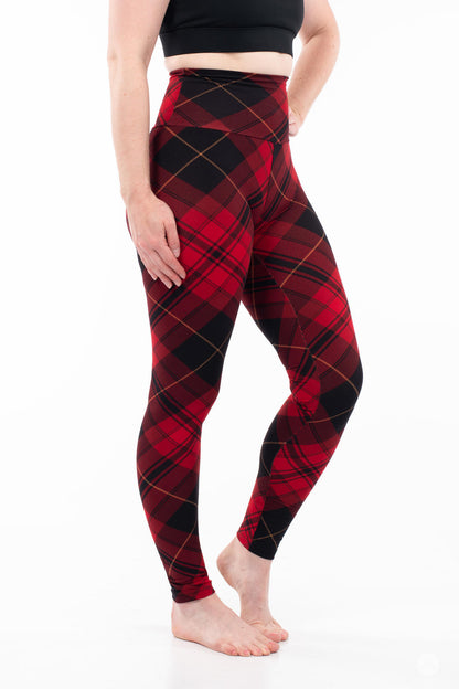 Tartan Tidings High-Waisted Leggings