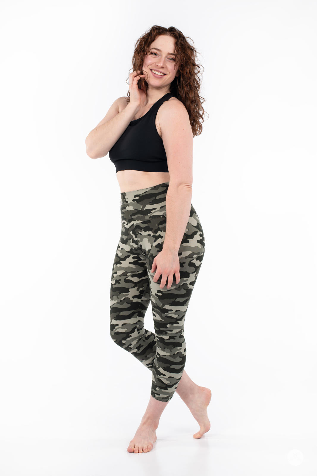 Stealth Mode High-Waisted Crops