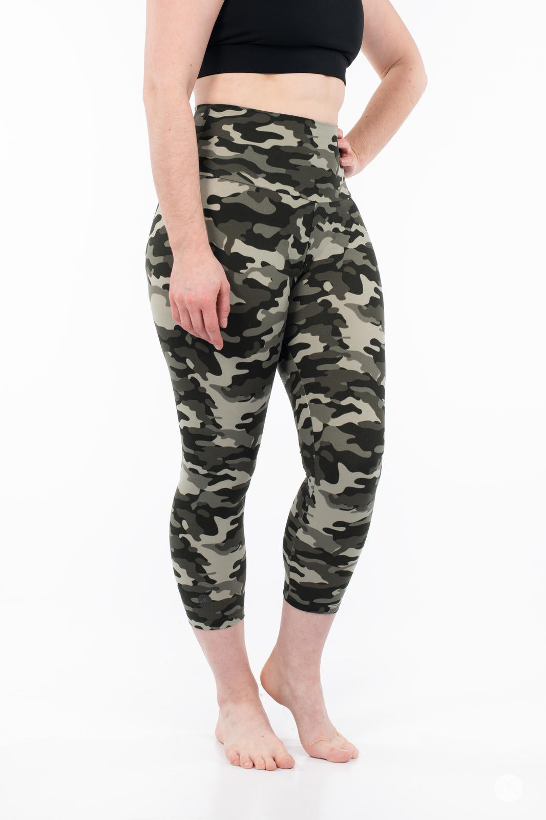 Stealth Mode High-Waisted Crops