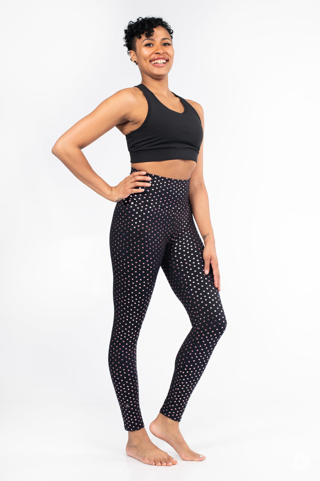 Sweetheart Sparkle High-Waisted Leggings