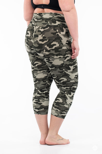 Stealth Mode High-Waisted Crops