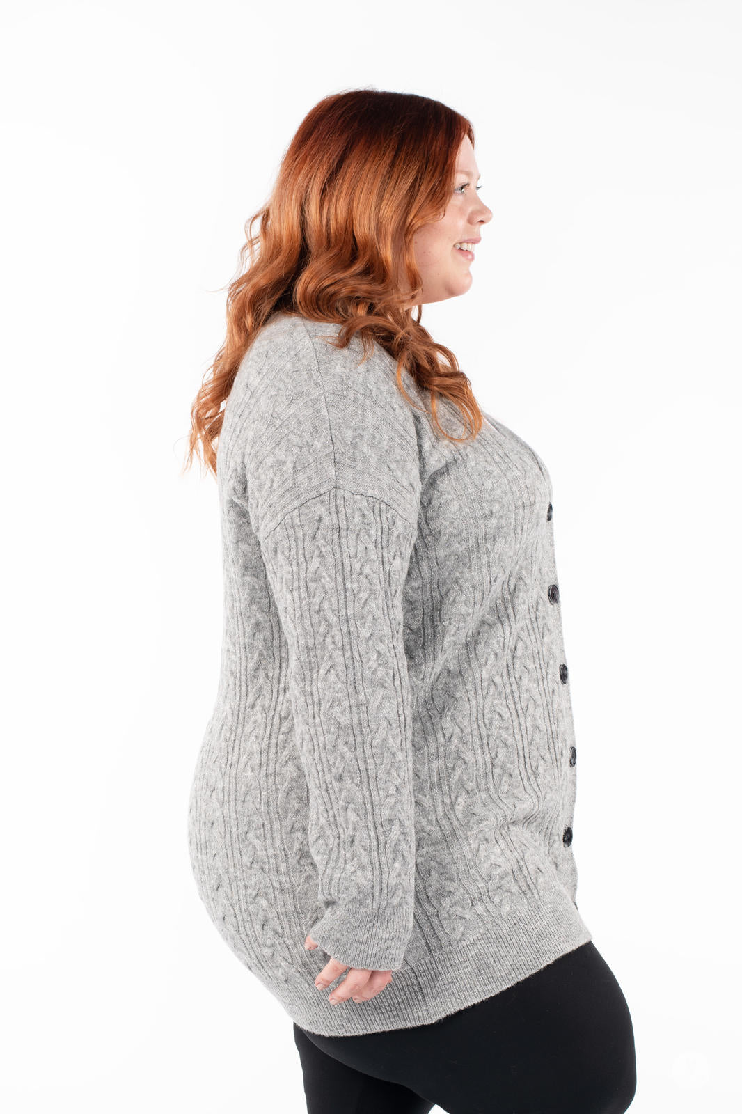 Cable Knit Sparkle Cardigan