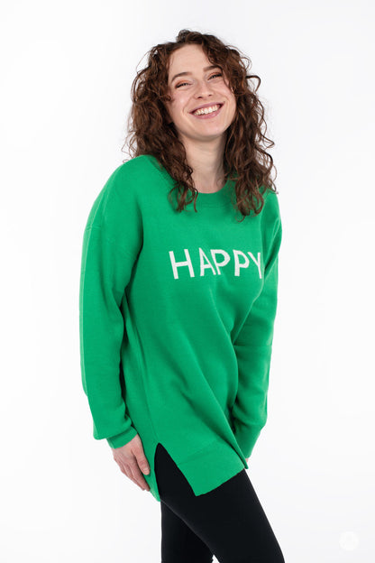 Happy Crew Neck Sweater