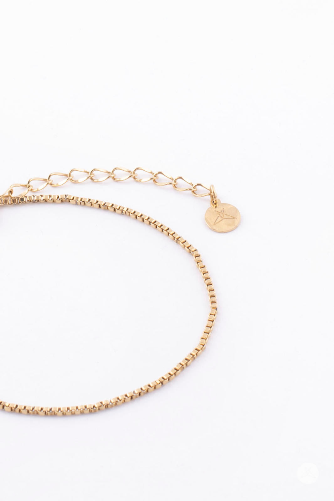 Luxe Gold Box Chain Bracelet