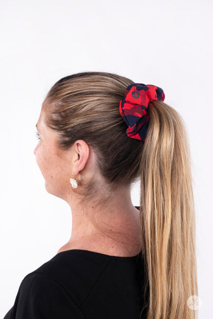 Crimson Disguise Scrunchie