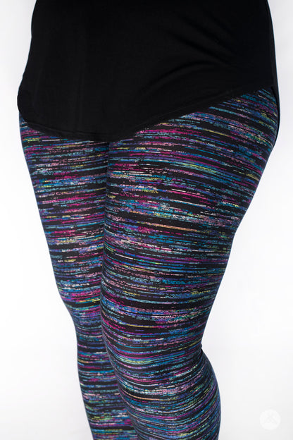 Blueberry Opal Crops leggings - SweetLegs