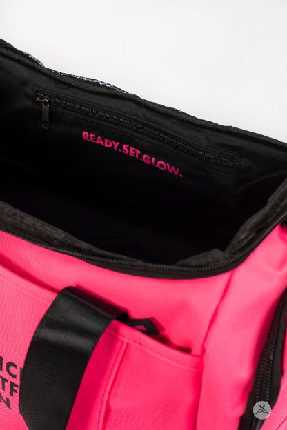 Signature Duffle Bag Bright Flamingo