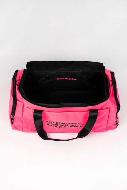 Signature Duffle Bag Bright Flamingo