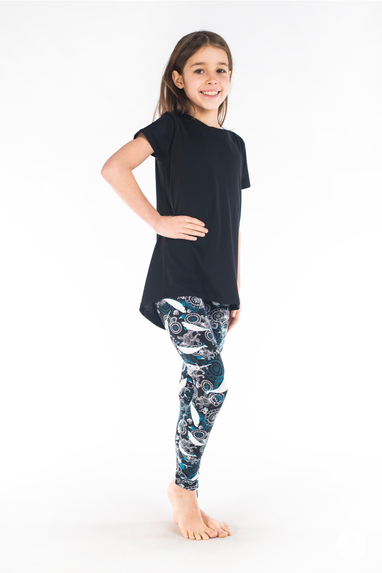 Deep Blue Kids leggings - SweetLegs