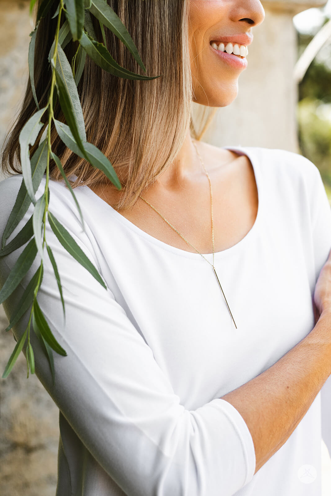 Gold Drop Pendant