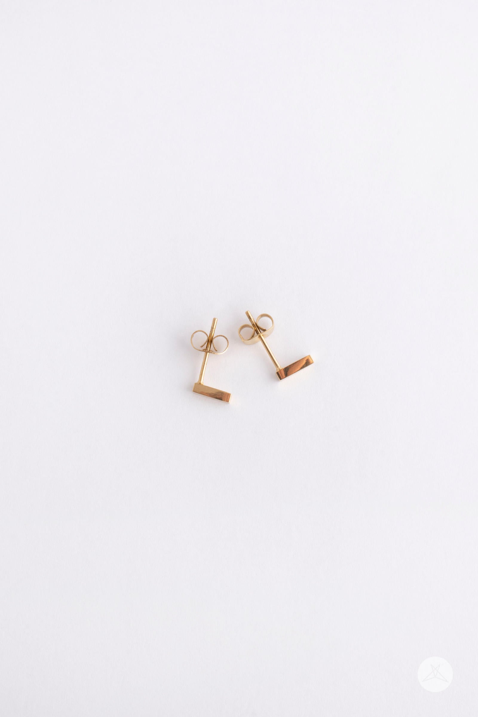 Modern Gold Bar Earrings