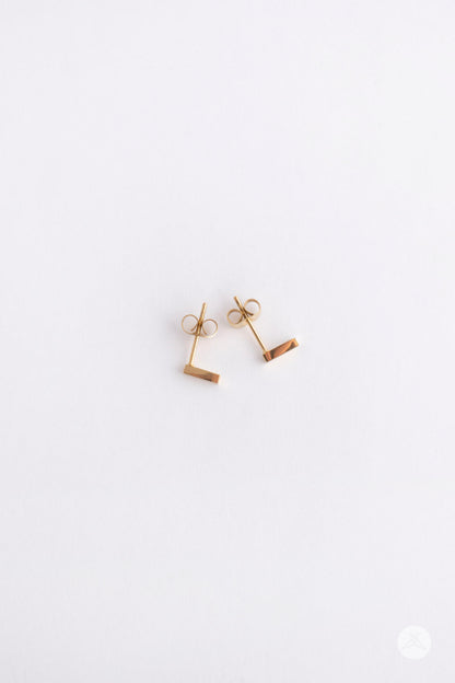 Modern Gold Bar Earrings