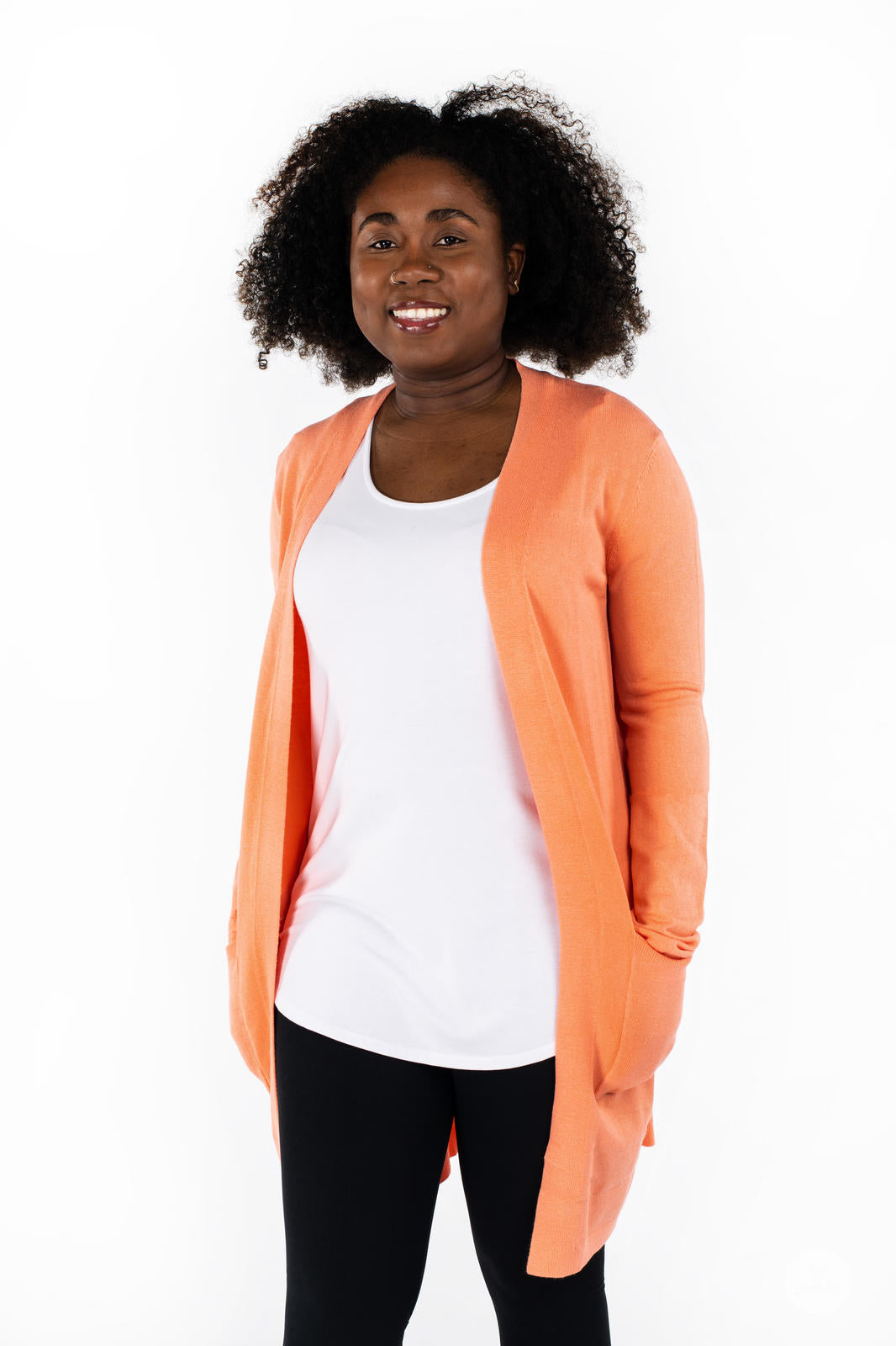 Spring Cardigan - Coral