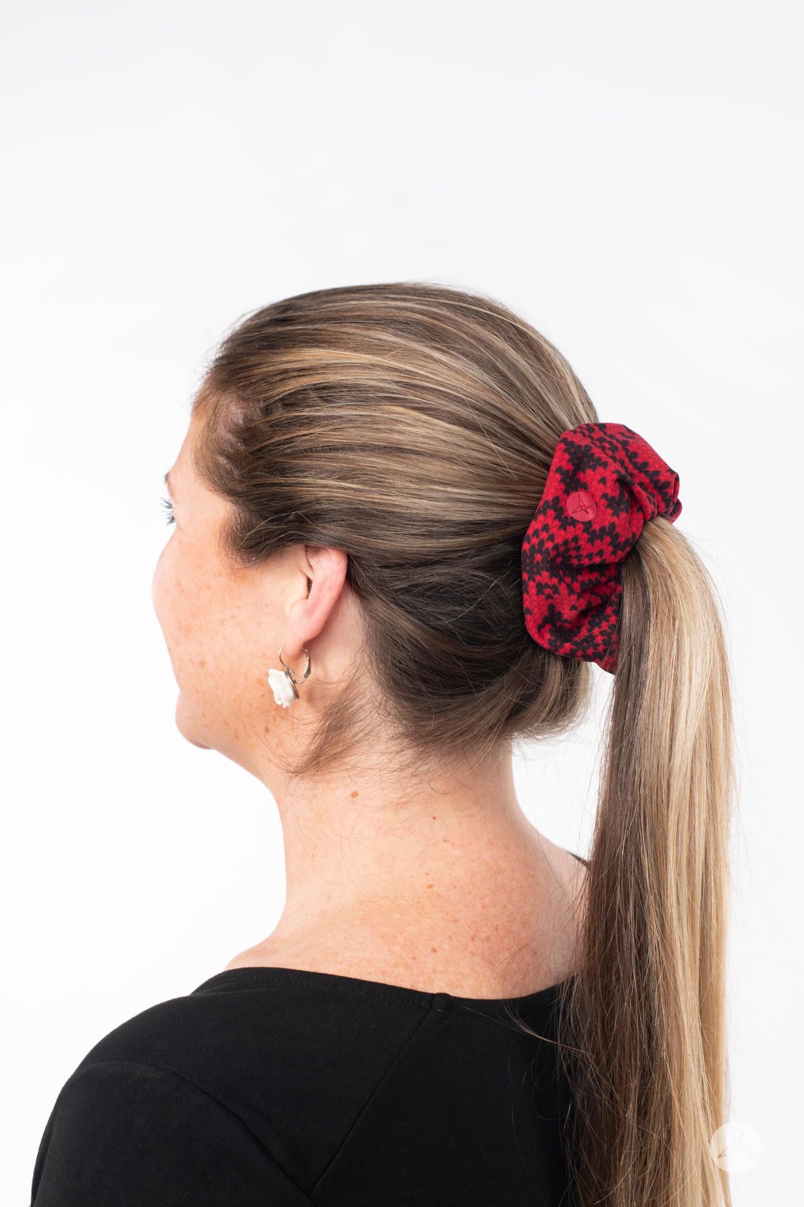 Santa's Sweater hair scrunchie